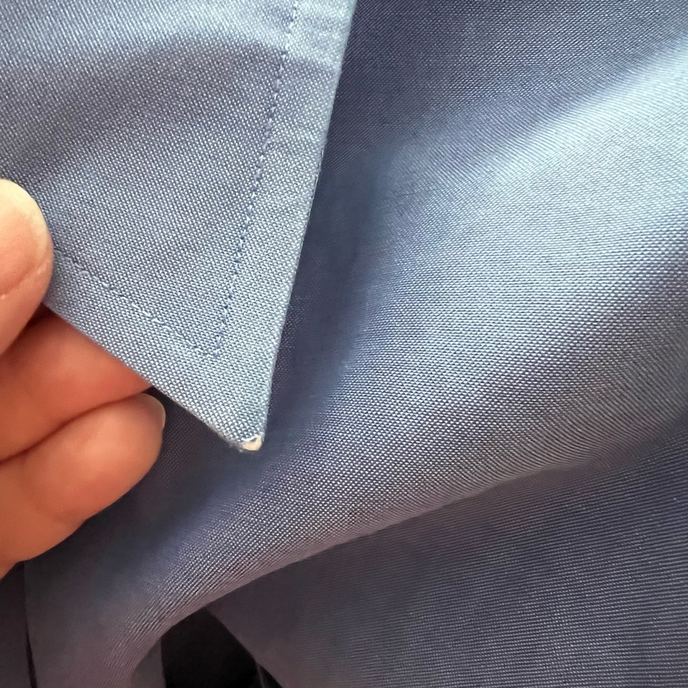 Brooks Brothers Vintage Early 2000s Blue Traditional Fit Non Iron OCBD 17 1/2-33 - Picture 8 of 8